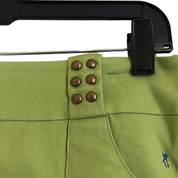 CAMILLE  green mini skirt - Picture 3 of 5